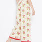 Be Indi Women Cream-Coloured Straight Printed Palazzos
