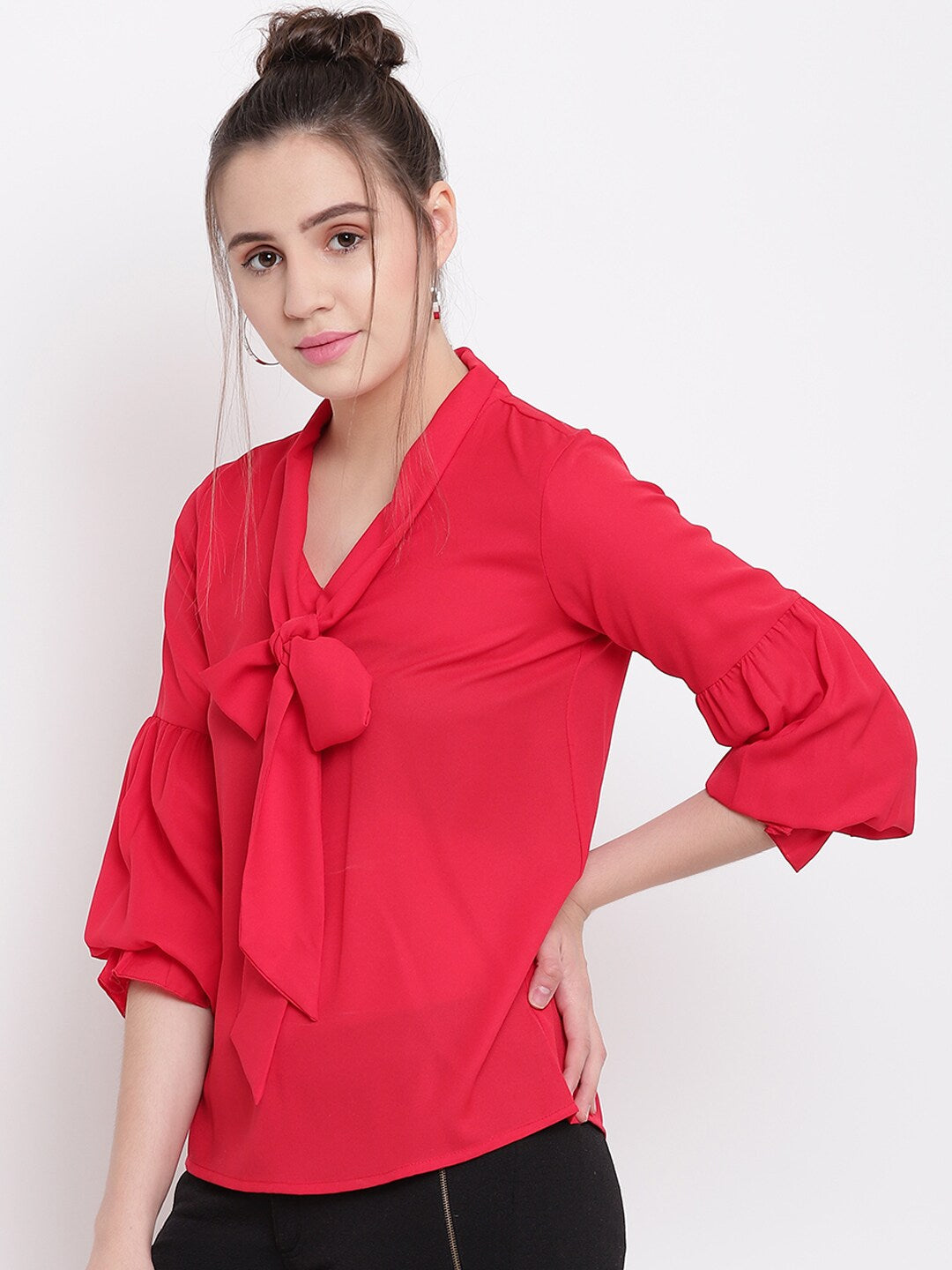 BeIndi Women Red Solid Top