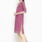 Be Indi Women Purple Woven Design Kurta with Palazzo