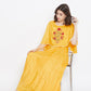 Be Indi Women Yellow Solid Maxi Dress
