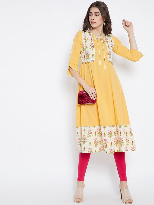 BeIndi Women Yellow Kurtas