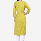 Be Indi Women Green Ethnic Motifs Embroidered Kurta