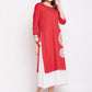 BeIndi Women Red Ethnic A-Line Dresses