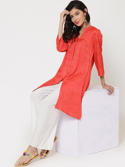 BeIndi Women Orange Kurti