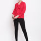 BeIndi Women Red Solid Top
