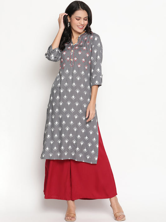Be Indi Women Beige Flared Ethnic Palazzos