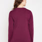 BeIndi Women Purple Flat Knit  Top