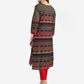 Be Indi Women Black Ethnic Motifs Printed Thread Work Kurta