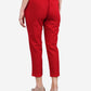 Be Indi Women Maroon Straight Fit Solid Cigarette Trousers