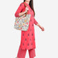 Be Indi Women Fuchsia Pink Printed Regular Pure Cotton Kurta with Trousers