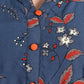 Be Indi Women Navy Blue Ethnic Motifs Embroidered Kurta